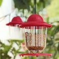 thumbnail image 4 of sruoe Bird Feeder, Hanging Bird Feeders Outdoor, Weatherproof Open Platform Bird Feeders, Decoration Wild Feeders for Outside, Garden, Patio, Yard, Deck, Plastic, 4 of 6