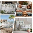 thumbnail image 5 of Green Blue Pumpkin Fall Outdoor Waterproof Pillow Covers, Thanksgiving Eucalyptus Leaves Wooden Decorative Rectangle Throw Pillowcase Sofa Cushion Sham for Patio/Couch/Chair, 20"x12" 2 Pack, 5 of 8