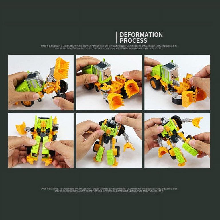KEINXS Alloy Transformers Toys 5 In 1 Construction Car Model