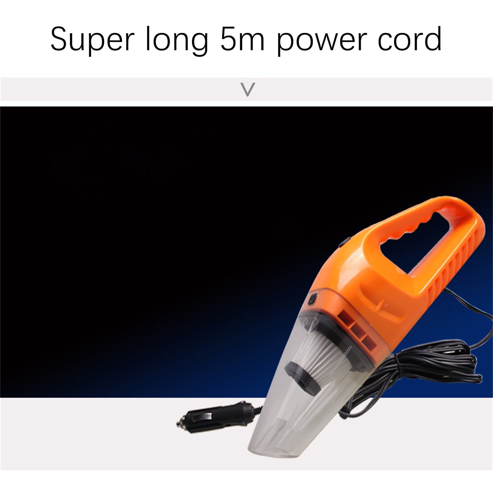 High-Power 120W Wet and Dry Hose Vacuum Cleaner, Vehicle Mounted Strong Suction for Car, Home and Upholstery, Multi-Use Nozzle, Portable Heavy-Duty Vacuum, Efficient Dirt Removal