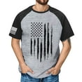 thumbnail image 2 of Siilsaa Patriotic Button Down Shirts for Men America Flag America Patriotic Flag Men’s Shirt Men America Flag Patriotic T Shirt Grey,L, 2 of 4