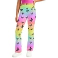 thumbnail image 5 of Odeerbi 2-13 Years Kids Girls Wide Leg Yoga Pants Butterfly Print Workout Dance Athletic Sports Pants Cute Elasticity High Waist Straight Leg Pants, 5 of 9