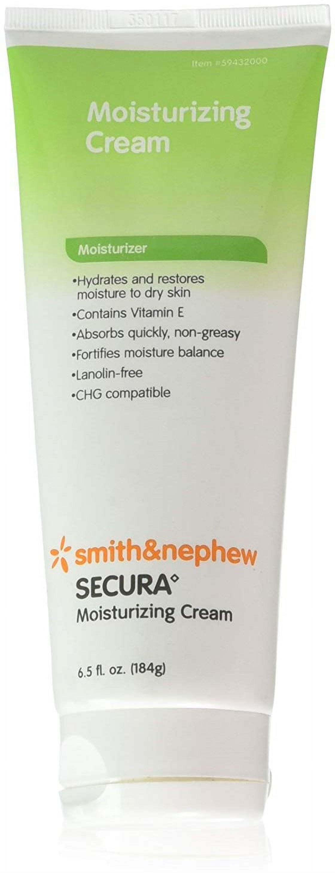 Smith & Nephew Secura Moisturizing Cream, 6.5 oz Tube, pH-Balanced