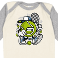 thumbnail image 4 of Inktastic Tennis Ball Boys or Girls Long Sleeve Baby Bodysuit, 4 of 5
