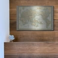 thumbnail image 5 of Luxe Metal Art 'The World Map Neutral' by Wild Apple Portfolio, Metal Wall Art, 16"x12", 5 of 9