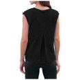 thumbnail image 4 of QUINDOS Womens Tank Tops Plus Size Black Ribbed Summer Casual Fashion Printed Loose Round Neck Sleeveless Womens Camisoles, 4 of 9