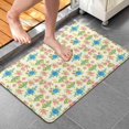 thumbnail image 4 of Pioneer Flower Floral Print Pattern Bathroom Rugs Mat, Non Slip Microfiber Bathroom Rug with Rubber Backing, Soft Mats for Bathroom Floor Tub Shower, 20"x32", 4 of 5