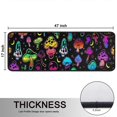 thumbnail image 5 of Kitchen Rugs Sets Of 2,Colorful Mushroom Star Black Pattern Anti Fatigue Kitchen Mat Rugs Non Slip Washable,Decorative Kitchen Floor Mats for Kitchen,Sink,Laundry,17"x47"+17"x47", 5 of 5