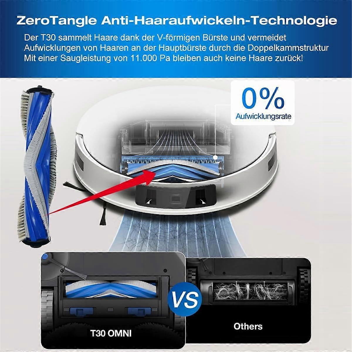 For Ecovacs Deebot T30 Omni/ T30 Pro Omni Robot Vacuum Cleaner Main Side Brushes HEPA Filters Mop Pa