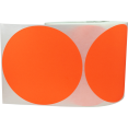 thumbnail image 2 of Color Coding Labels Fluorescent Red Round Circle Dots 5 Inch 500 Total Adhesive Stickers, 2 of 2