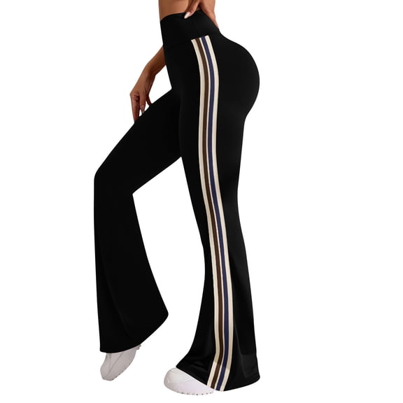 Flare Leggings for Women Yoga Pants with Pockets High Waisted Leggings Bootcut Casual Yoga Pants Women's Casual Elastic Sports Flare Pants