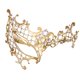thumbnail image 1 of Máscara de mascarada, máscara de media cara, accesorios de cosplay para mujeres y niñas, accesorios de disfraz para oro, 1 of 9