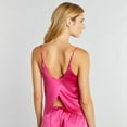 thumbnail image 2 of Journelle Women's Celine Open Back Cami Tank Top in Pink, 2 of 4