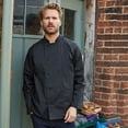 thumbnail image 2 of Premier Mens Coolchecker Long-Sleeved Chef Jacket, 2 of 5