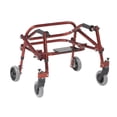thumbnail image 1 of Inspirado en el andador posterior ligero Drive Nimbo 2G con asiento, color rojo castillo, extra pequeño, 1 of 5