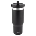 thumbnail image 4 of Termo Doble Pared de Acero Inoxidable con Asa y Popote, Negro, 900 ml, 4 of 4