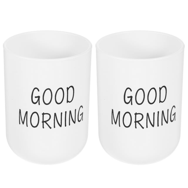 2 uds tazas para cepillos de dientes convenientes tazas para cepillos de dientes resistentes al desgaste tazas para bebidas