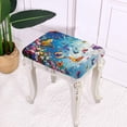 thumbnail image 4 of ZUXONGSY Butterfly Stool Covers Rectangle 2 Pack Bar Furniture Cover with Elastic Bands Counter Stool Covers Dust Protective Cover Slipcovers for Kitchen Living Room Wedding Pub Decor, 4 of 7