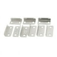 thumbnail image 3 of 40 Pcs Home Office Silver Tone Metal Right Angle Drawer Lock Strike Plate, 3 of 3