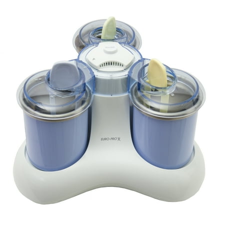 Ice Cream Mini Button - Euro Pro Double-Insulated Triple Scoop Frozen Ice Cream Maker + Recipes | KP300