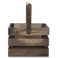 thumbnail image 3 of Square Wooden Crate Swing Handle Basket 9in, 3 of 4