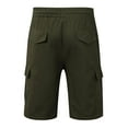 thumbnail image 5 of Youmylove Fashion Men's Shorts Mens New Woven Shorts Pants High Street Retro Solid Color Casual Shorts Athletic Casual Shorts, 5 of 8
