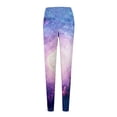 thumbnail image 5 of Chuancc Workout Leggings for Women,Hidden Scrunch Butt Lifting Leggings for Women High Waisted Novelty Holiday Print Leggings for Women Workout Booty Tights Light Violet L, 5 of 5