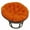 Tangerine Dream 48 in, variant on Blazing Needles 93302-MS-TD 48 in. Solid Microsuede Papasan Cushion, Tangerine Dream