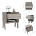 thumbnail image 4 of FM FURNITURE Hyacinth Nightstand, One Drawer, Open Shelf, 4 of 5