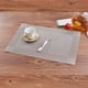 thumbnail image 3 of Mantel individual de PVC antideslizante alfombrilla de mesa de plástico a prueba de agua almohadillas para platos posavasos accesorios de barra de cocina 6 piezas Jumpingount ZHF0316, 3 of 5