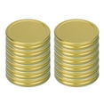 thumbnail image 7 of 12 Pcs Iron Mason Jar Lids Regular Mouth Mason Canning Jars Top Food Storage Gold Tone, 7 of 7