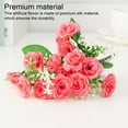 thumbnail image 4 of Wosthever 4X flor artificial planta de imitación hogar calcomanía mano de obra multipropósito de larga duración exquisitas flores falsas Decoración Rosa, 4 of 6