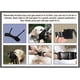 thumbnail image 2 of Dog muzzle, prevents biting, barking, and chewing, adjustable, breathable soft fabric muzzle, allows panting, fits 1420 cm., 2 of 5