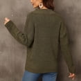 thumbnail image 4 of Suéter de manga larga con cuello levantado informal para mujer de otoño e invierno Fridja  hjk2720, 4 of 8
