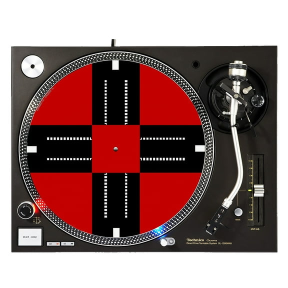 KuzmarK™ 12" DJ Turntable Slipmat - Traffic