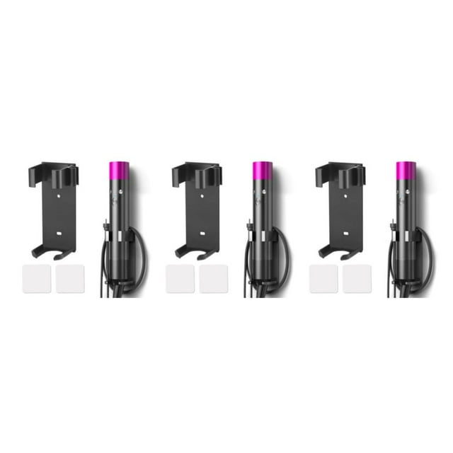 Baohd Support Mural pour Boucler les Cheveux Installation Facile et Gain de Place Haut Ensemble de 3