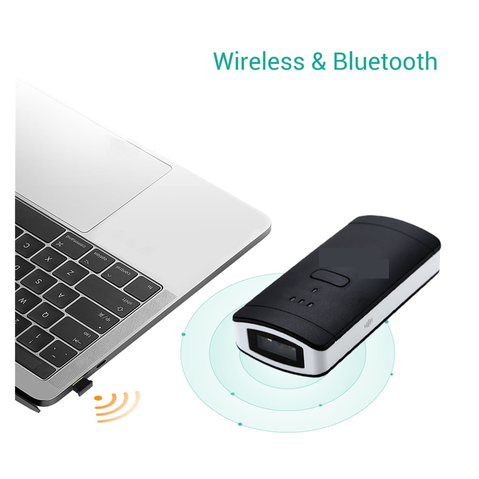 Wireless Bluetooth 2D Barcode Scanner PDF417 DataMatrix QR Code Reader For Pocket Mini 2D Scanner ,Easy to Operate