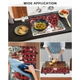thumbnail image 5 of Large Induction Cooktop Protector Mat Red Plaid Christmas Stove Top Covers for Electric Stove, Snowman Gifts Xmas Tree Snowflake Winter Decorative Stove Burner Cover Mats, Glass Top Stove Cover, 5 of 7