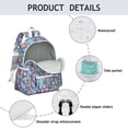 thumbnail image 4 of Paisley Pattern Backpack for School,Cute School Bag,Schoolbag with Adjustable Shoulder Straps & Padded Back,13.4"x11"x4.7", 4 of 6