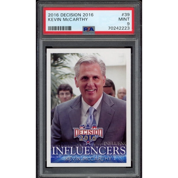 2016 Leaf Decision Kevin McCarthy Influencers #39 (PSA 9)