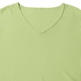 thumbnail image 6 of Men's Casual Solid Color V Neck Pullover Shirt Faddish Long Sleeve Soft Casual Basic T Shirts Lightweight Slim Fit Sports Shirt, 6 of 7