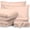 Blush, variant on 7 Piece-1Comforter,1Flat Sheet,1Fitted Sheet, 2Pillowcase & 2Pillowsham Comforter & Sheet Set 18" Deep Pocket, 800TC 100% Egyptian Cotton- Queen Size, Bedding Sets Include - Navy Blue