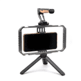 thumbnail image 4 of Smartphone Video Rig Cage Filmmaking Case Handheld Phone Video Stabilizer Grip Tripod Mount Stand Frame, 4 of 5