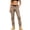 Khaki, variant on Women's Cargo Pants, Straight Leg Ripstop Work Trousers with Multi Pockets, Durable Outdoor Utility Pants