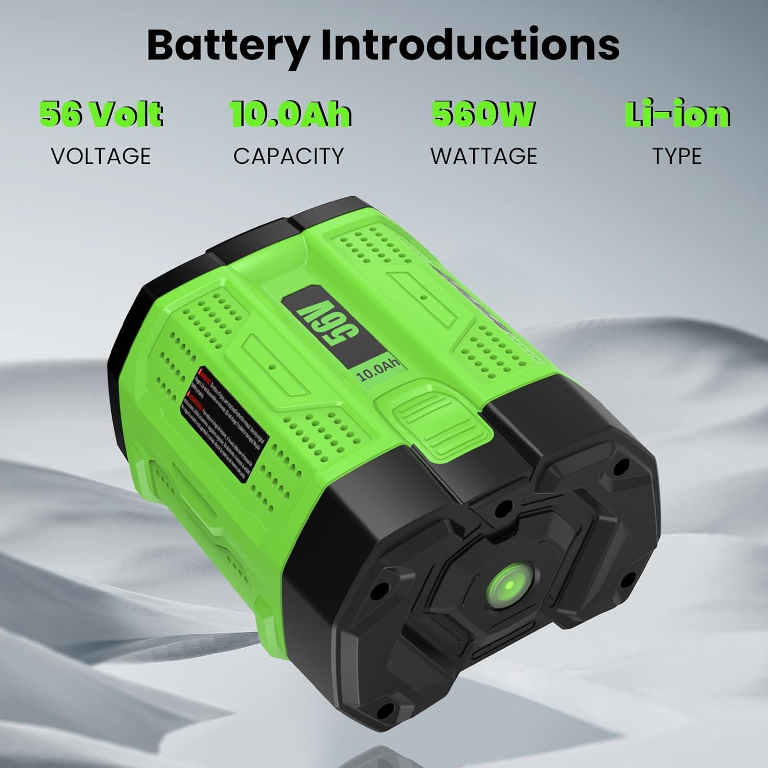 2Pack 10000mAh 56V Replacement Battery for EGO 56V Battery 10Ah Compatible with EGO Battery 56Volt Cordless Tools
