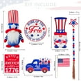 thumbnail image 3 of Tdoenbutw Home Decor 4 Of July Decorations Layered Tray Decorations Patriotic Ornaments 3D Plastic Signs 4 Of July Decorations Kitchen Home Party Decorations Clearance As Shown, 3 of 8