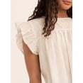 thumbnail image 2 of Jessica Simpson Women's Chandler Flutter Sleeve Top, Sizes XS-XL, 2 of 6