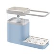 thumbnail image 2 of ziyahi 3 in1 Soap Dispenser with Sponge Holder Waterproof Hanging Rack Cleaning Container Press Liquid Boxes Dishwasher Blue, 2 of 8
