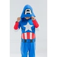 thumbnail image 4 of Marvel Avengers Captain America Newborn Baby Boys Zip Up Cosplay Coverall, 4 of 5