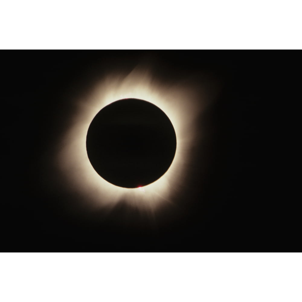 Hawaii, July 11, 1991, Solar Eclipse, Totality With Solar Flares